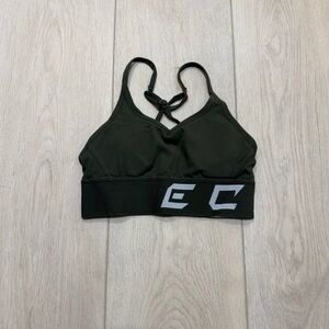 ECHT Olive Green Sports Bra